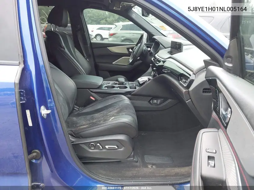 2022 Acura Mdx A-Spec Package VIN: 5J8YE1H01NL005164 Lot: 45661175