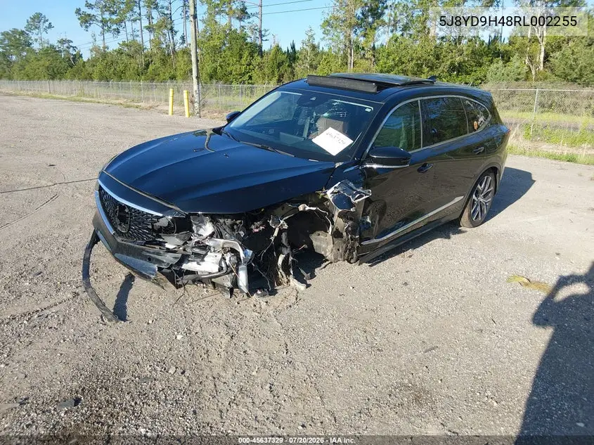 2024 Acura Mdx Technology Package VIN: 5J8YD9H48RL002255 Lot: 45637329