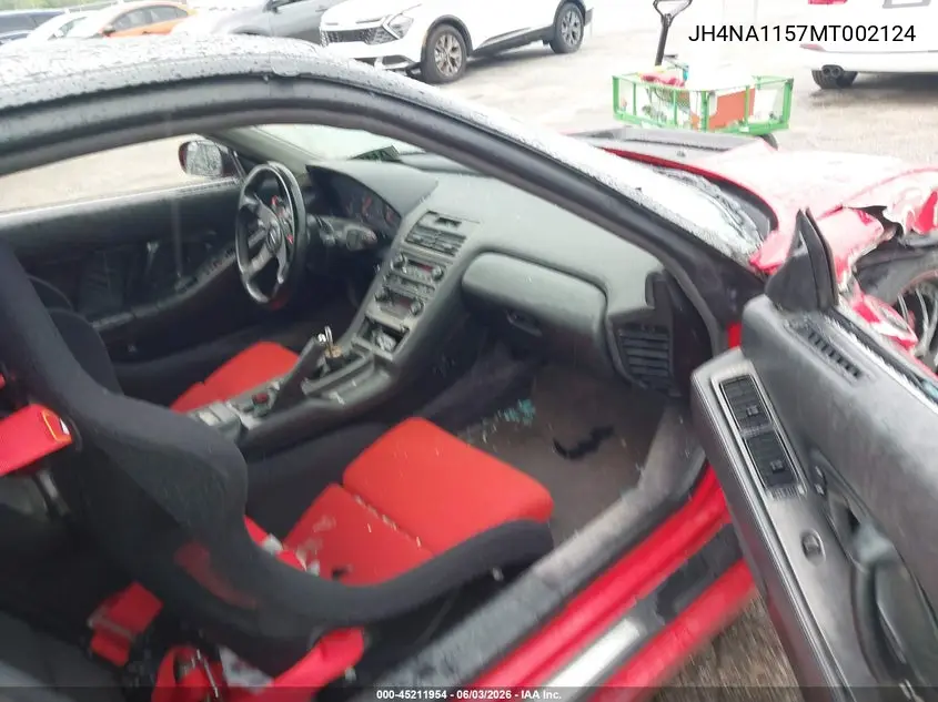 1991 Acura Nsx VIN: JH4NA1157MT002124 Lot: 45211954