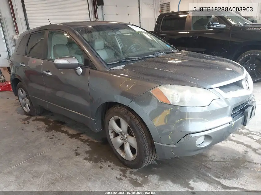 2008 Acura Rdx VIN: 5J8TB18288A003903 Lot: 45610844