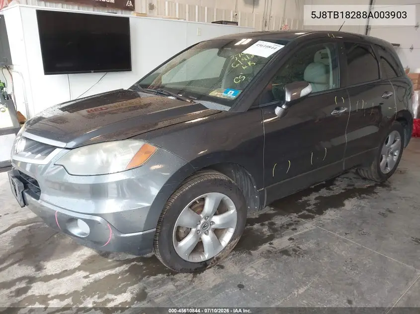 2008 Acura Rdx VIN: 5J8TB18288A003903 Lot: 45610844
