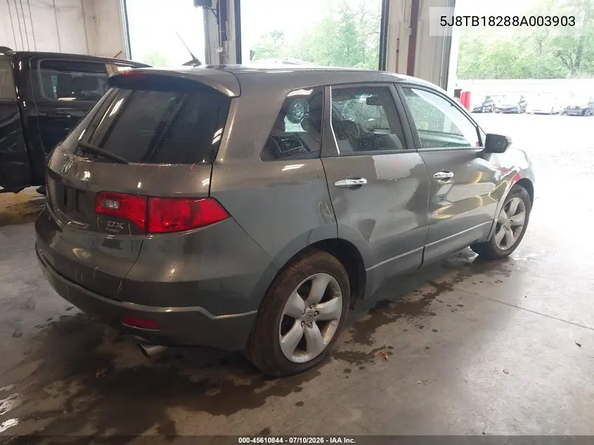 2008 Acura Rdx VIN: 5J8TB18288A003903 Lot: 45610844