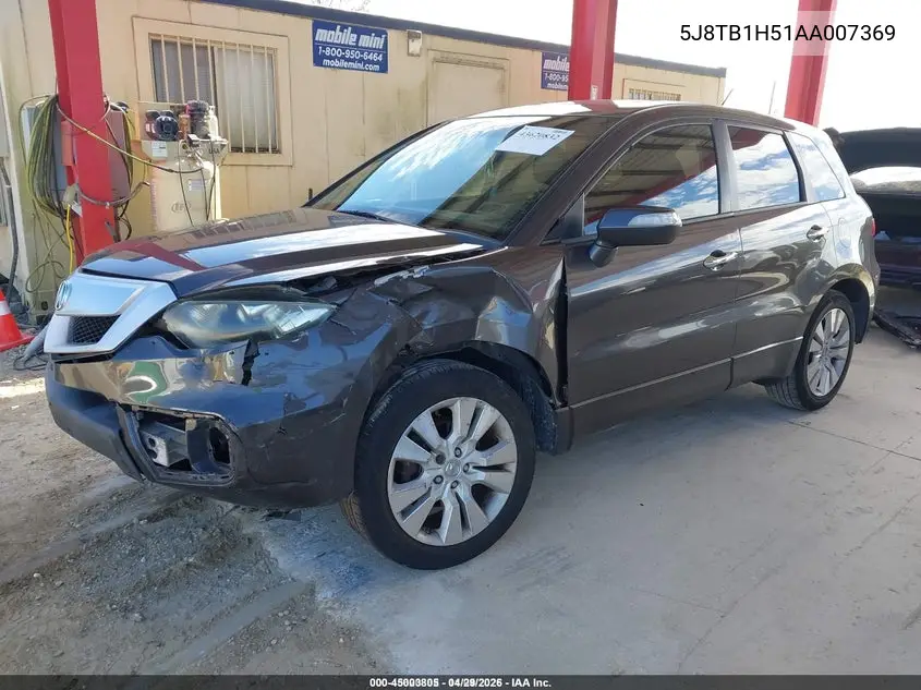 5J8TB1H51AA007369 2010 Acura Rdx