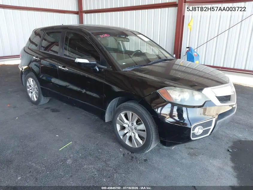 2010 Acura Rdx VIN: 5J8TB2H57AA003722 Lot: 45645750