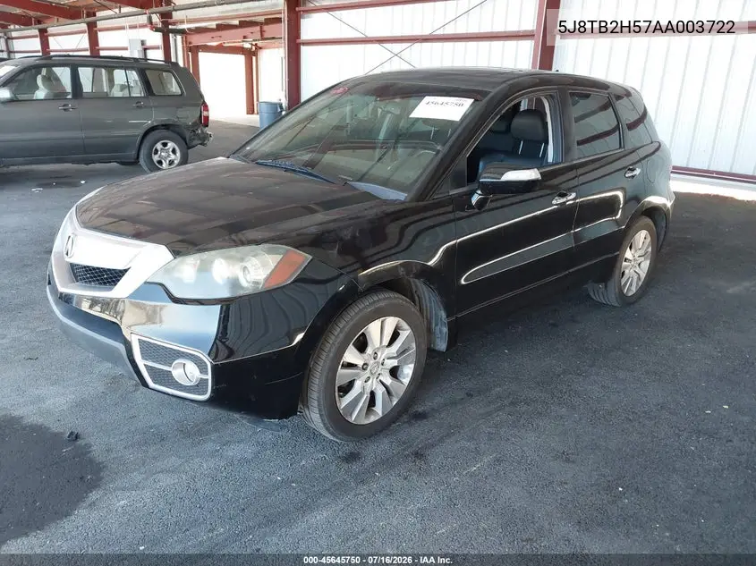 2010 Acura Rdx VIN: 5J8TB2H57AA003722 Lot: 45645750
