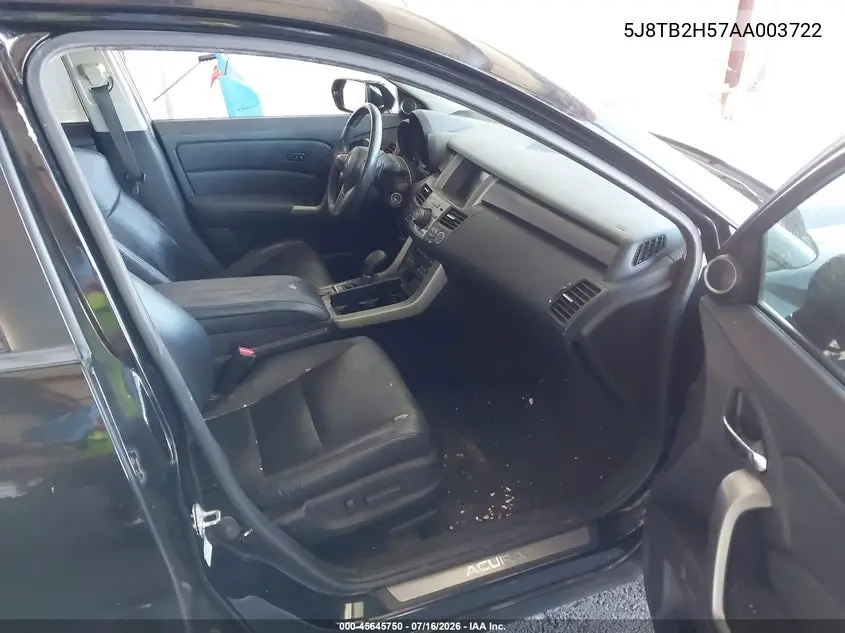 2010 Acura Rdx VIN: 5J8TB2H57AA003722 Lot: 45645750