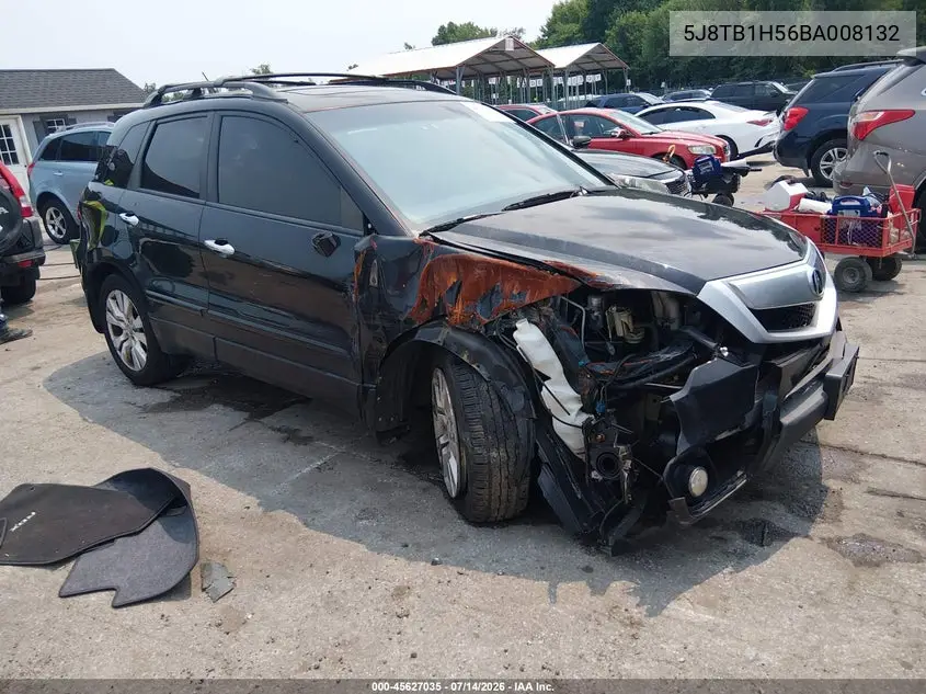 2011 Acura Rdx VIN: 5J8TB1H56BA008132 Lot: 45627035