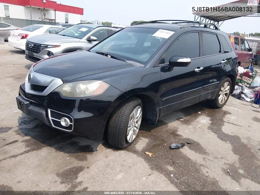 2011 Acura Rdx VIN: 5J8TB1H56BA008132 Lot: 45627035