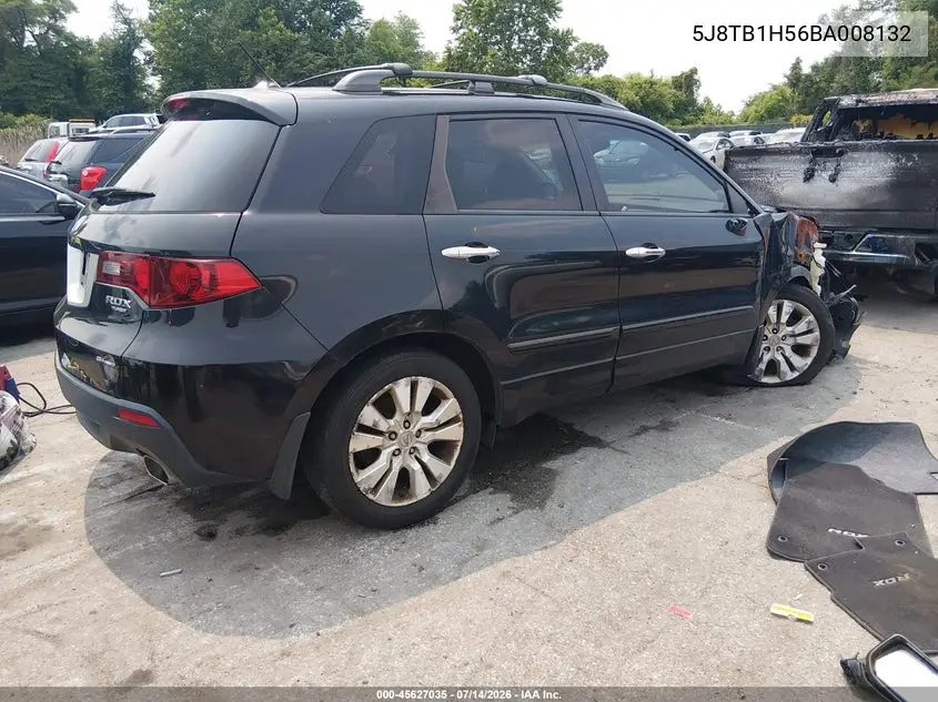 2011 Acura Rdx VIN: 5J8TB1H56BA008132 Lot: 45627035