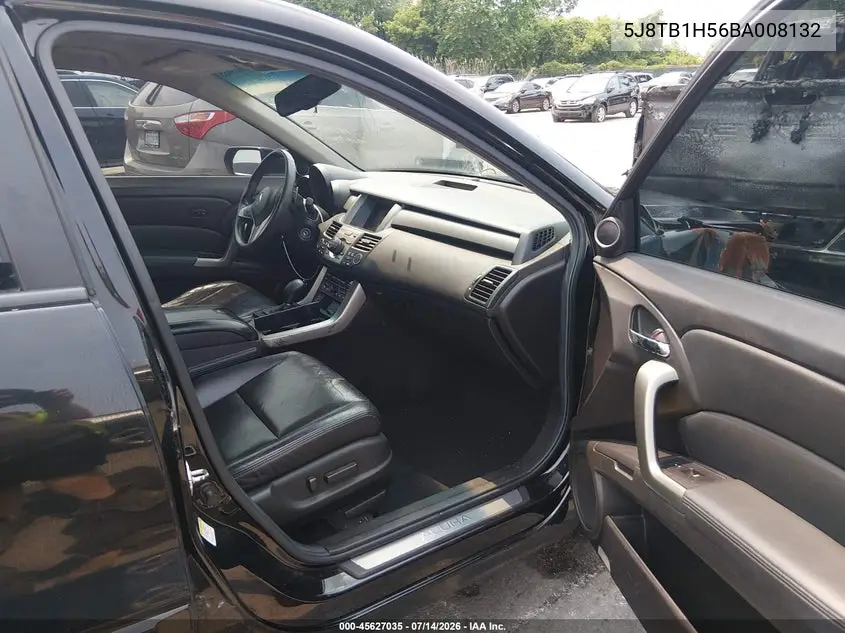 2011 Acura Rdx VIN: 5J8TB1H56BA008132 Lot: 45627035