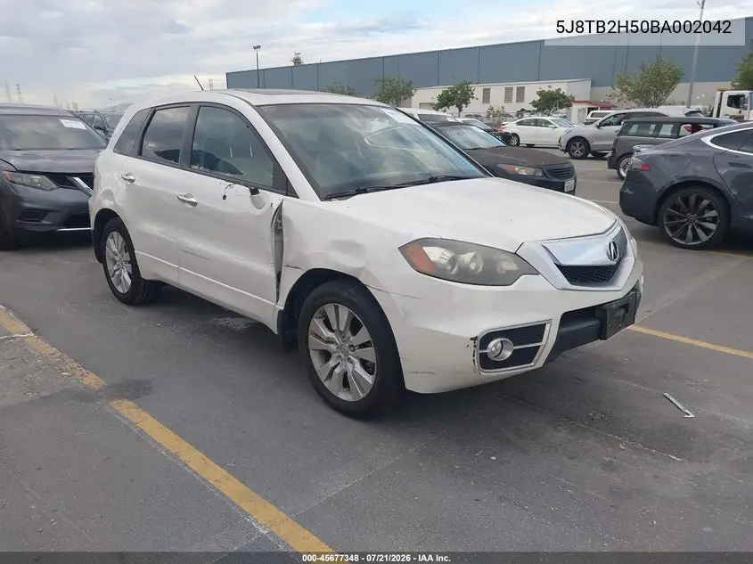 2011 Acura Rdx VIN: 5J8TB2H50BA002042 Lot: 45677348