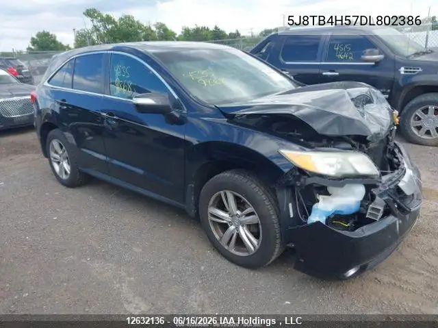2013 Acura Rdx Technology VIN: 5J8TB4H57DL802386 Lot: 12632136