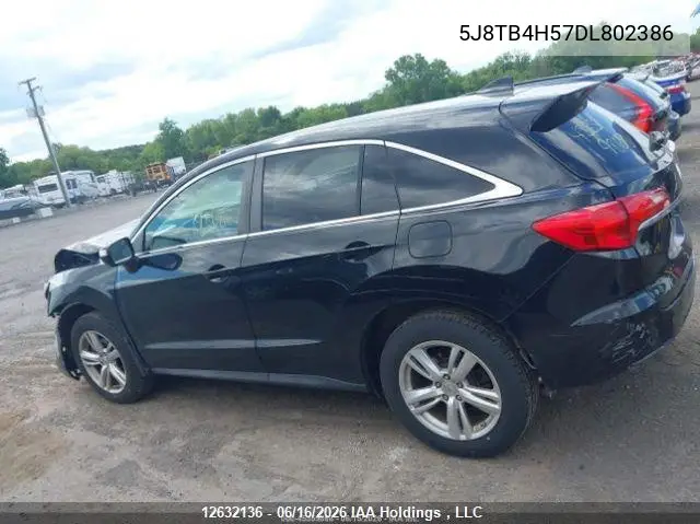 2013 Acura Rdx Technology VIN: 5J8TB4H57DL802386 Lot: 12632136