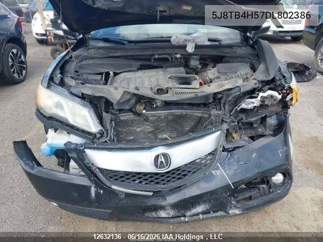 2013 Acura Rdx Technology VIN: 5J8TB4H57DL802386 Lot: 12632136