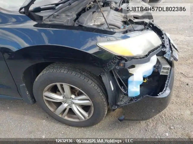 2013 Acura Rdx Technology VIN: 5J8TB4H57DL802386 Lot: 12632136