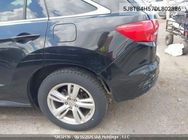 2013 Acura Rdx Technology VIN: 5J8TB4H57DL802386 Lot: 12632136