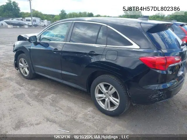 2013 Acura Rdx Technology VIN: 5J8TB4H57DL802386 Lot: 12632136