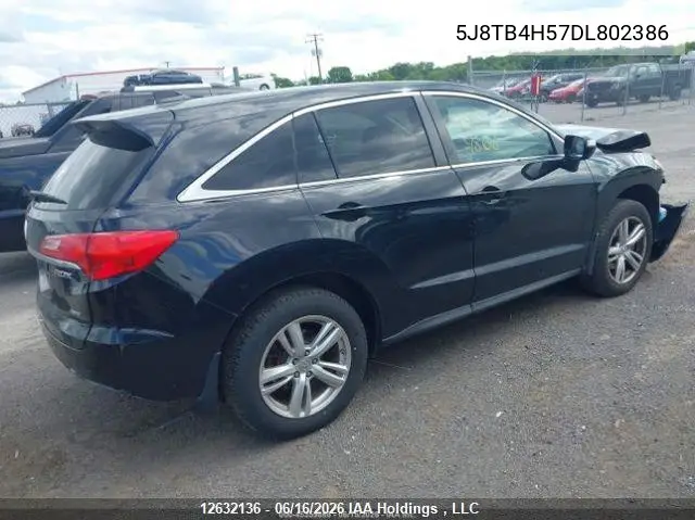 2013 Acura Rdx Technology VIN: 5J8TB4H57DL802386 Lot: 12632136
