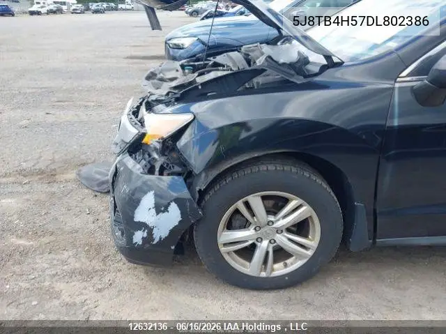 2013 Acura Rdx Technology VIN: 5J8TB4H57DL802386 Lot: 12632136