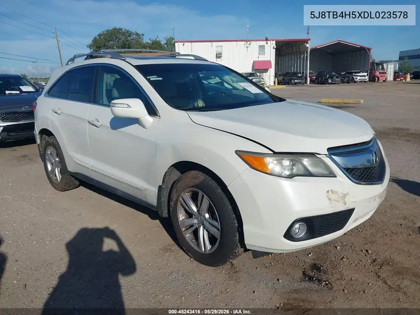 2013 Acura Rdx VIN: 5J8TB4H5XDL023578 Lot: 45243416