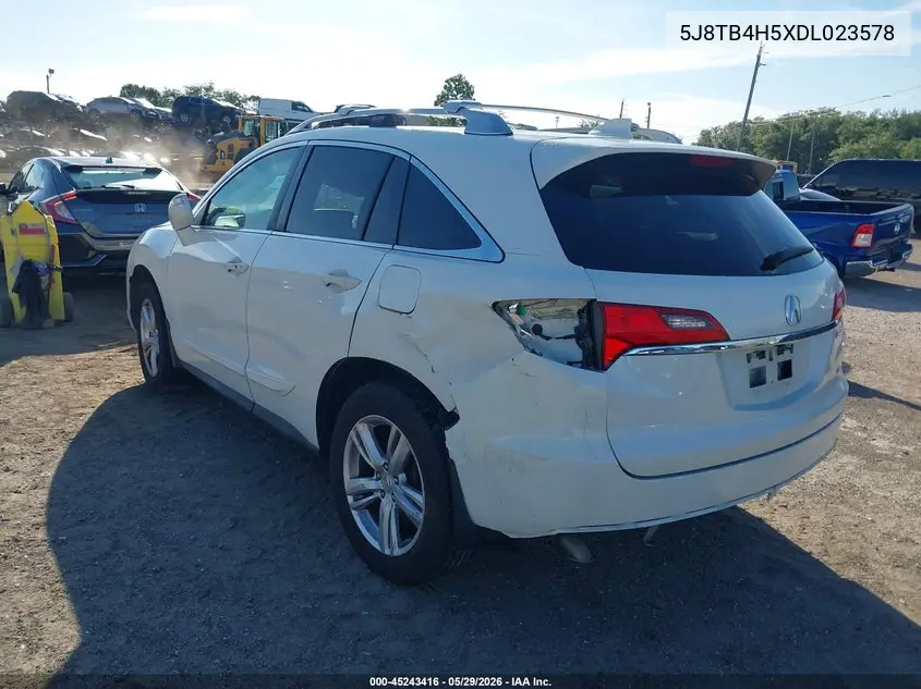 2013 Acura Rdx VIN: 5J8TB4H5XDL023578 Lot: 45243416