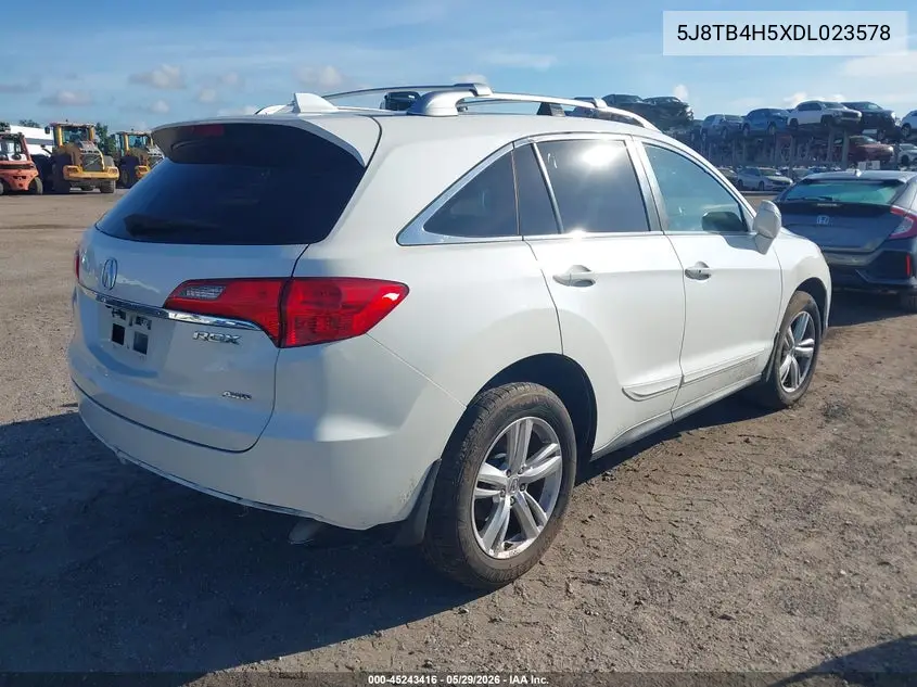 2013 Acura Rdx VIN: 5J8TB4H5XDL023578 Lot: 45243416