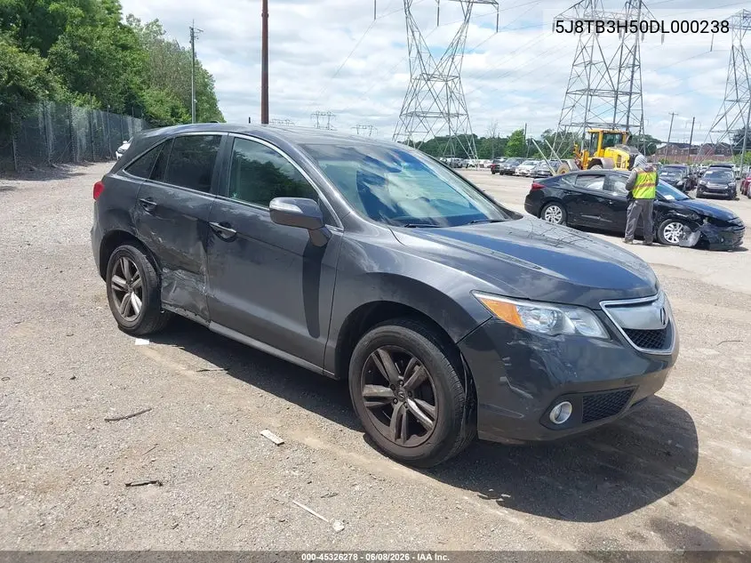 2013 Acura Rdx VIN: 5J8TB3H50DL000238 Lot: 45326278
