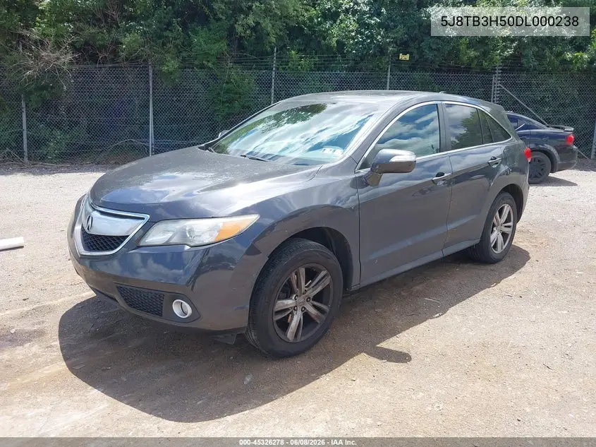 2013 Acura Rdx VIN: 5J8TB3H50DL000238 Lot: 45326278