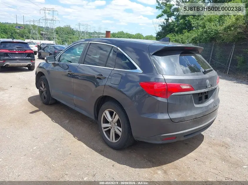 2013 Acura Rdx VIN: 5J8TB3H50DL000238 Lot: 45326278
