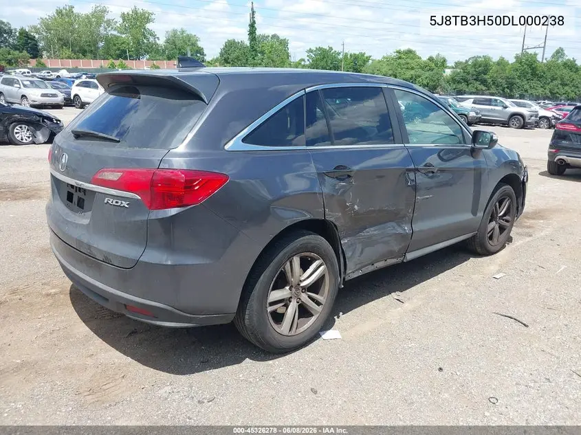 2013 Acura Rdx VIN: 5J8TB3H50DL000238 Lot: 45326278