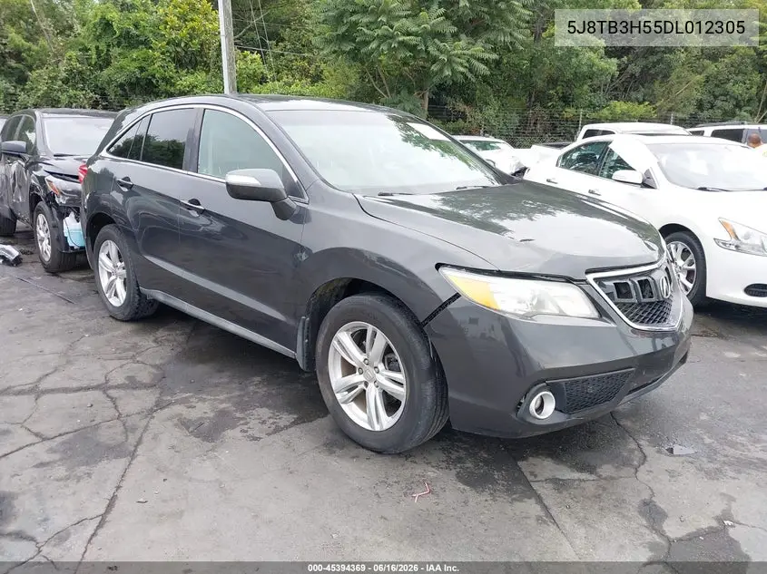 2013 Acura Rdx VIN: 5J8TB3H55DL012305 Lot: 45394369
