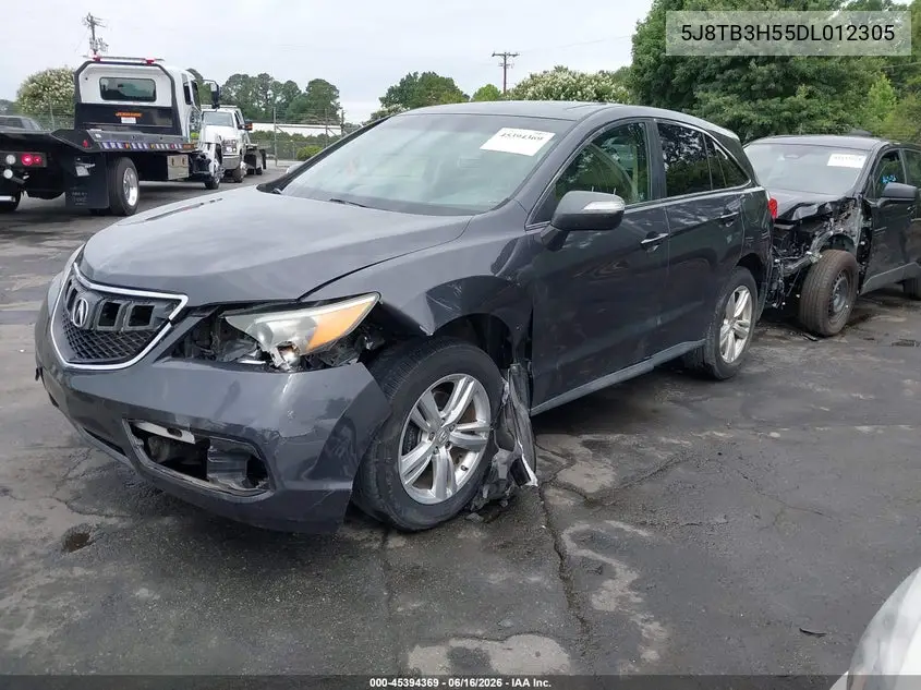 2013 Acura Rdx VIN: 5J8TB3H55DL012305 Lot: 45394369