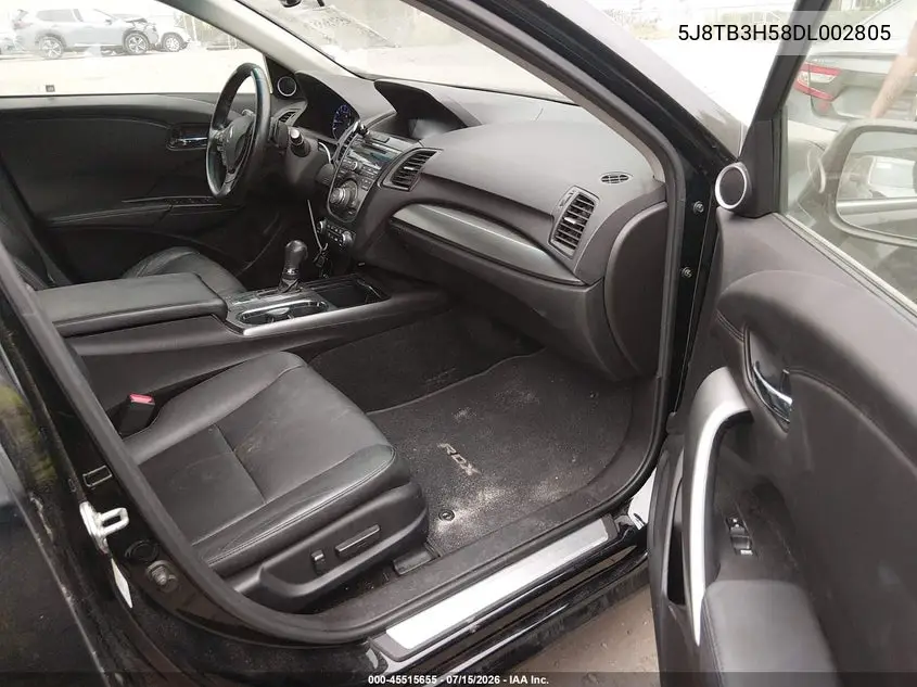 2013 Acura Rdx VIN: 5J8TB3H58DL002805 Lot: 45515655