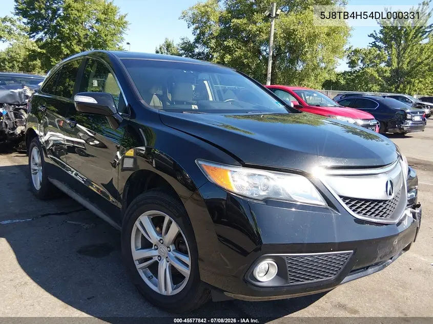 2013 Acura Rdx VIN: 5J8TB4H54DL000331 Lot: 45577842