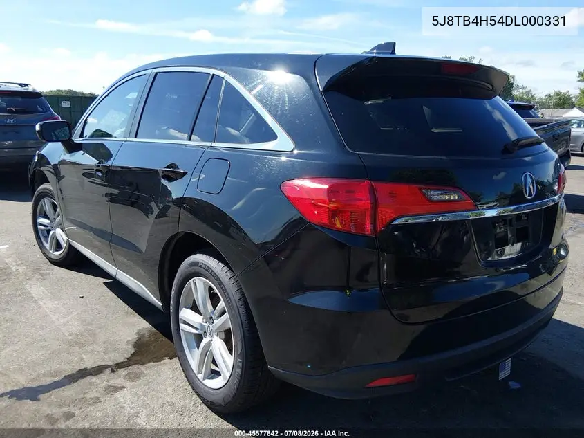 2013 Acura Rdx VIN: 5J8TB4H54DL000331 Lot: 45577842