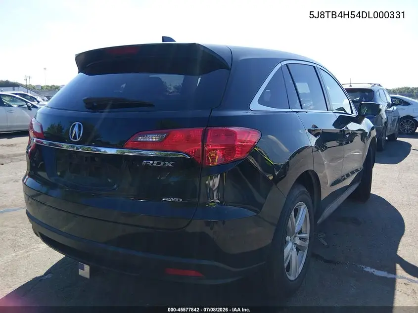 2013 Acura Rdx VIN: 5J8TB4H54DL000331 Lot: 45577842