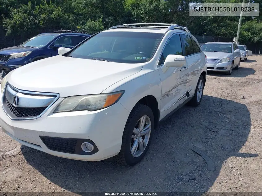 2013 Acura Rdx VIN: 5J8TB4H55DL018238 Lot: 45611062