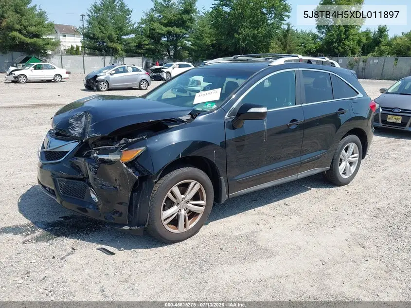 2013 Acura Rdx VIN: 5J8TB4H5XDL011897 Lot: 45615275