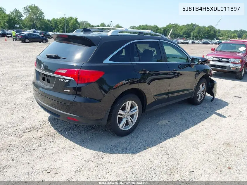 2013 Acura Rdx VIN: 5J8TB4H5XDL011897 Lot: 45615275
