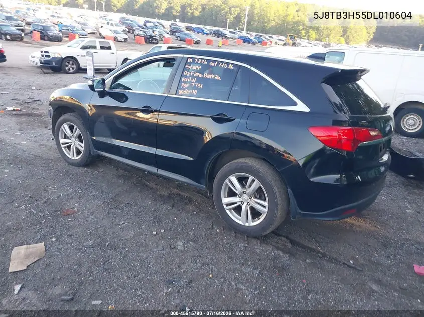 2013 Acura Rdx VIN: 5J8TB3H55DL010604 Lot: 45615790