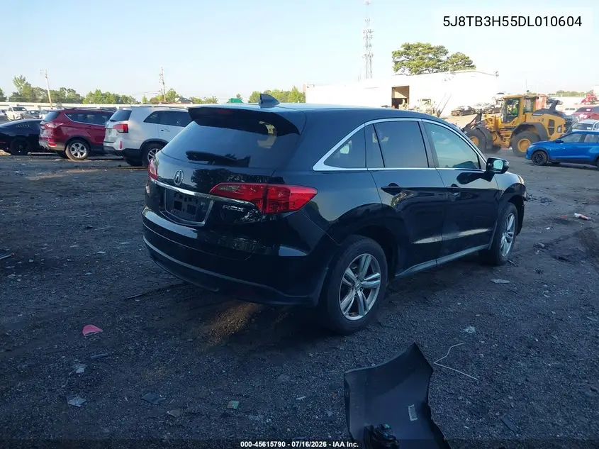 2013 Acura Rdx VIN: 5J8TB3H55DL010604 Lot: 45615790