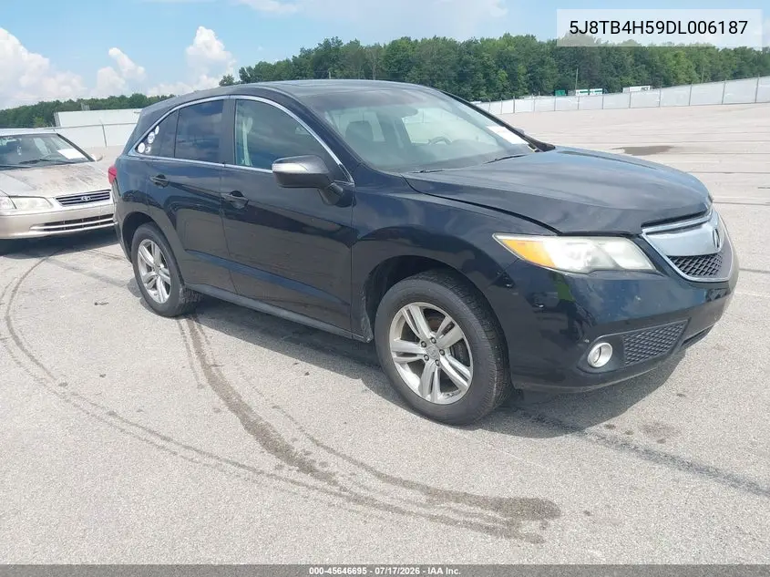 2013 Acura Rdx VIN: 5J8TB4H59DL006187 Lot: 45646695