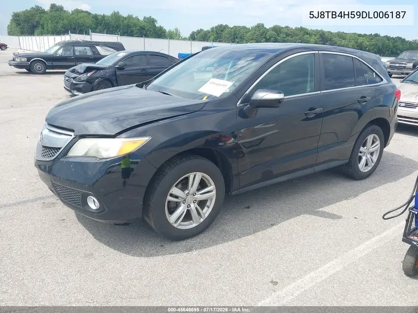 2013 Acura Rdx VIN: 5J8TB4H59DL006187 Lot: 45646695