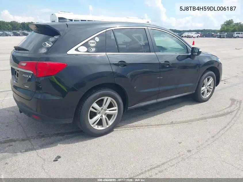 2013 Acura Rdx VIN: 5J8TB4H59DL006187 Lot: 45646695