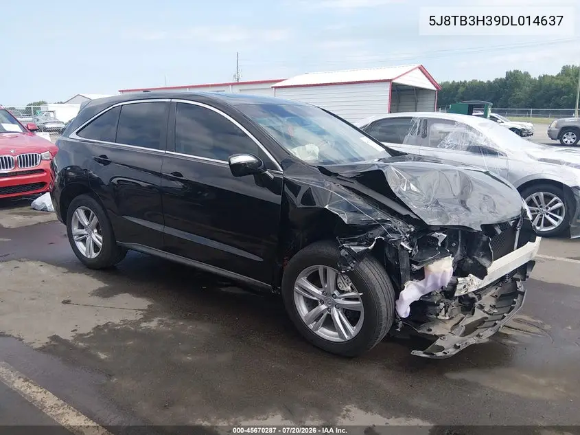 2013 Acura Rdx VIN: 5J8TB3H39DL014637 Lot: 45670287
