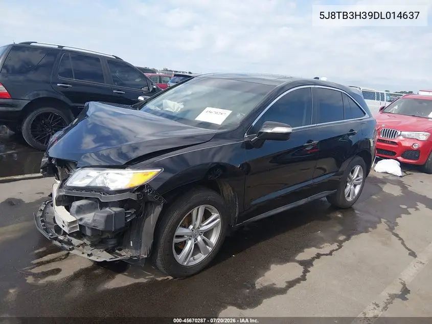 2013 Acura Rdx VIN: 5J8TB3H39DL014637 Lot: 45670287