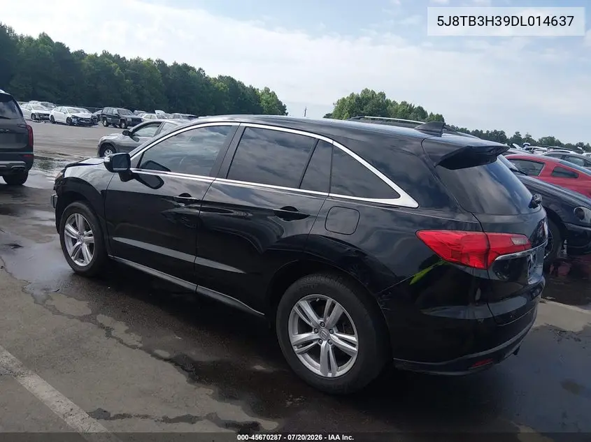 2013 Acura Rdx VIN: 5J8TB3H39DL014637 Lot: 45670287