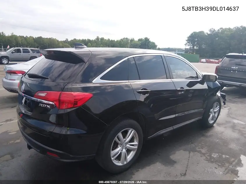 2013 Acura Rdx VIN: 5J8TB3H39DL014637 Lot: 45670287