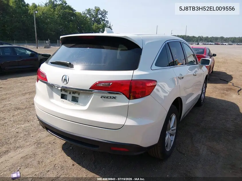 2014 Acura Rdx VIN: 5J8TB3H52EL009556 Lot: 45636943
