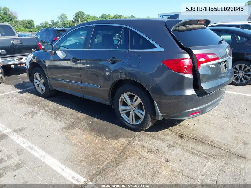 2014 Acura Rdx VIN: 5J8TB4H55EL023845 Lot: 45638506